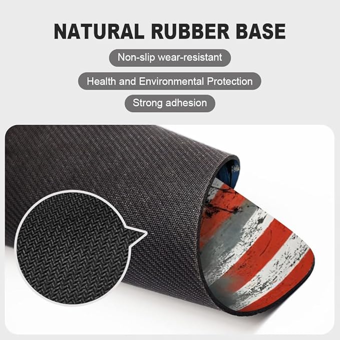 Golf Flag Square Mouse pad, Waterproof, Anti Slip Rubber Base, Computer Mouse - Image 4