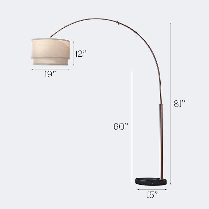Brightech Mason Arc Floor Lamp - Image 5