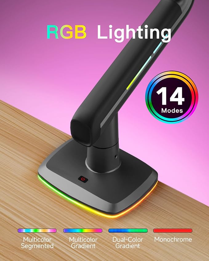 NB Gaming Monitor Arm or for 32 to 60 Inches Screen, Load up to 20 kg, VESA - Image 4