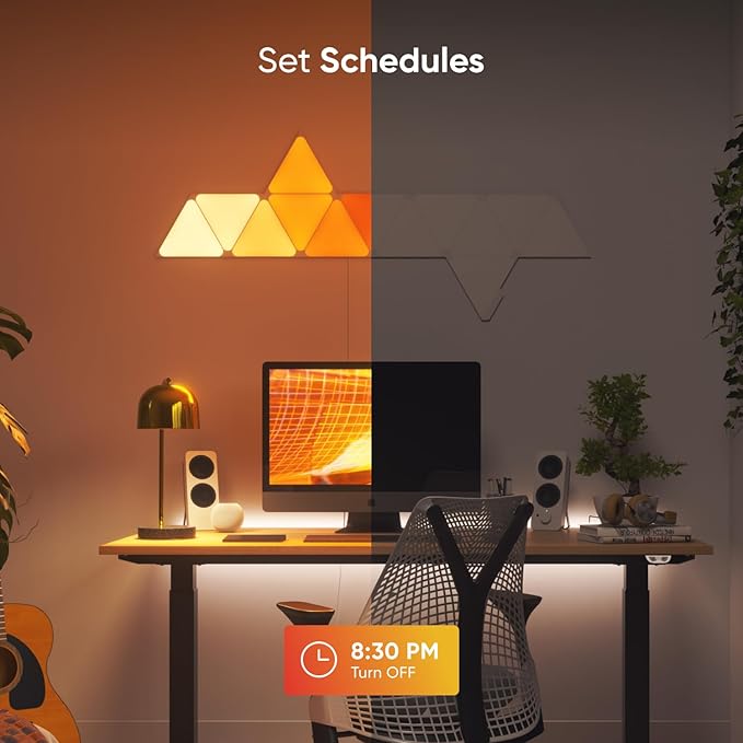 Nanoleaf Shapes LED Lights for Wall, WiFi Smart Home Wall Panel Light RGBW 16M+ - Image 9