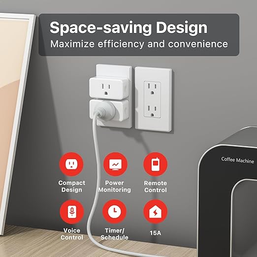 THIRDREALITY Smart Plug Gen3, Precise Real-time Power Monitoring, 15A Outlet - Image 3