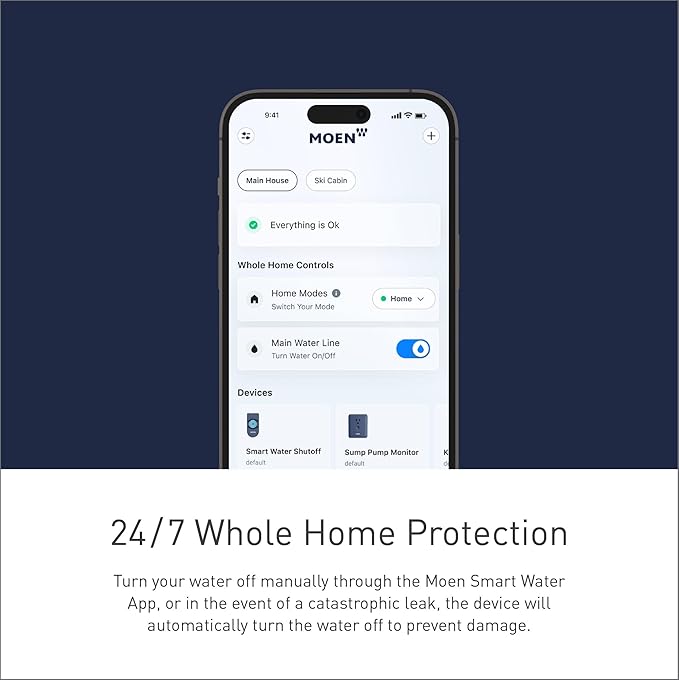Moen Flo Smart Water Monitor and Automatic Shutoff Sensor, Wi-Fi Connected - Image 20