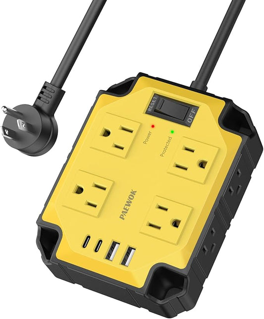 8-Outlets Heavy Duty Power Strip by PAEWOK