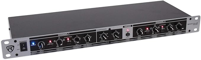 Rockville RX230 2-Way Stereo/3-Way Mono Crossover, XLR Input/Output, Adjustable - Image 2