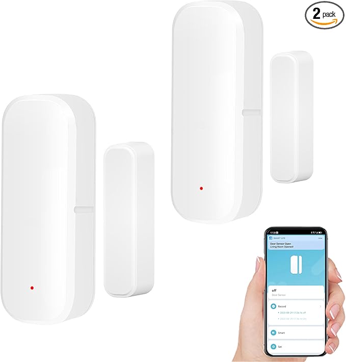 WiFi Door Sensor Window Detector: Smart Magnetic Door Open Detector by GaoducashforSmartLife