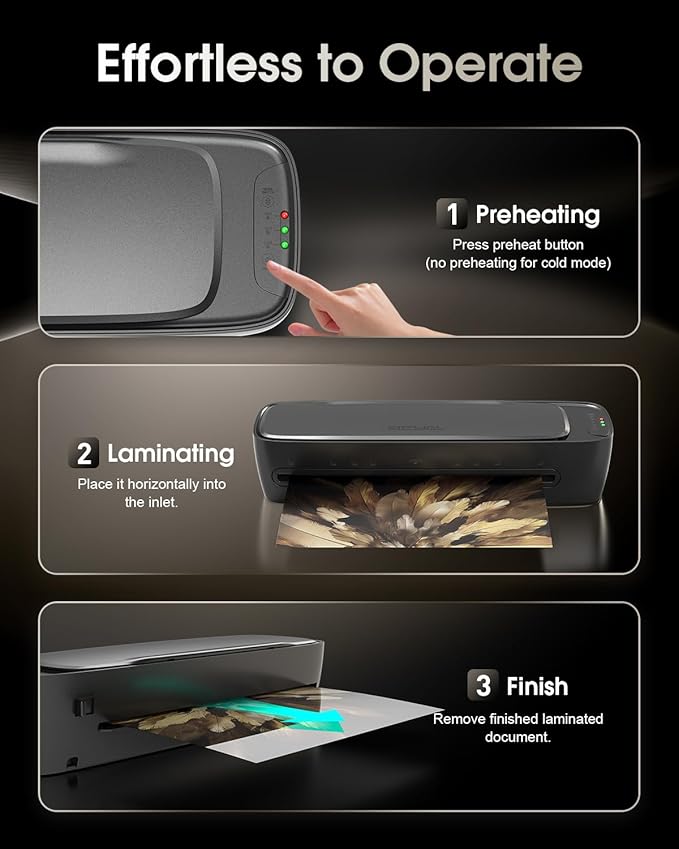 Qfun Laminator Machine 13 Inch Thermal Laminating machine 11x17 - Image 9