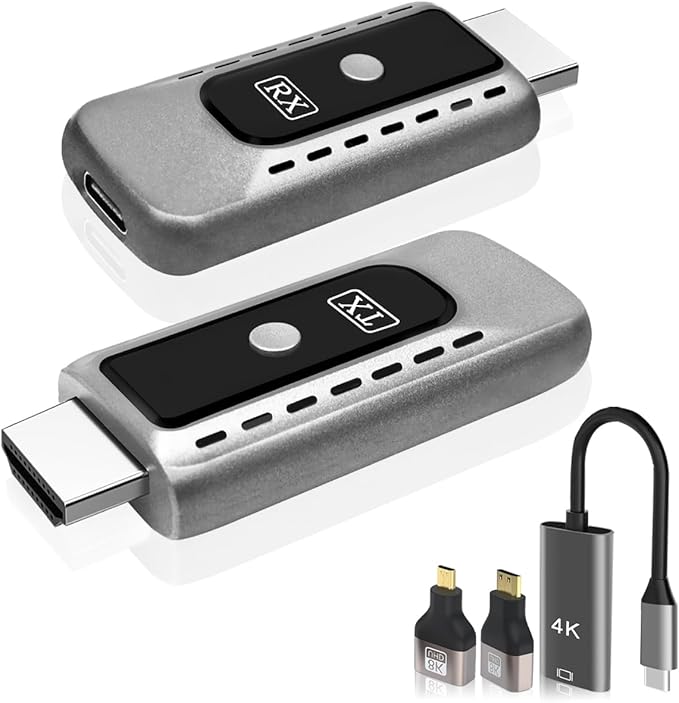 SUNMEG Wireless HDMI Transmitter and Receiver 4K Decode 1080P Output Plug & by SUNMEG