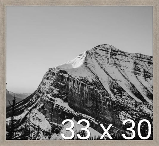 Frame It Easy 33 x 30 Rustic Gray Wood Frame by FrameItEasy