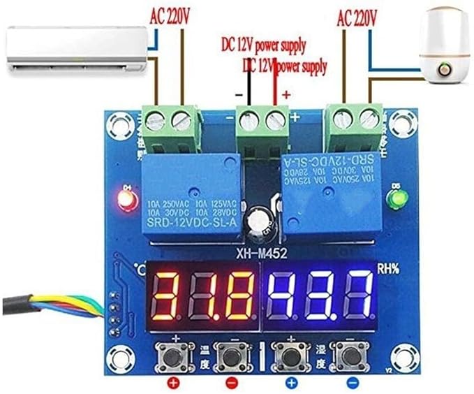XH M452 Digital Temperature Humidity Control Module - Image 3