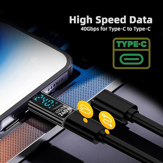 chenyang USB C Digital Display Adapter, USB 4.0 Type C Male to Female 40Gbps - Image 5