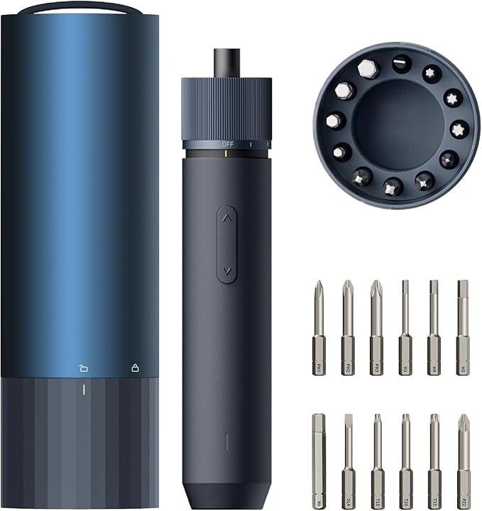 HOTO Electric Screwdriver Rechargeable, 3.6V Cordless Screwdriver Set USB-C by HOTOTools