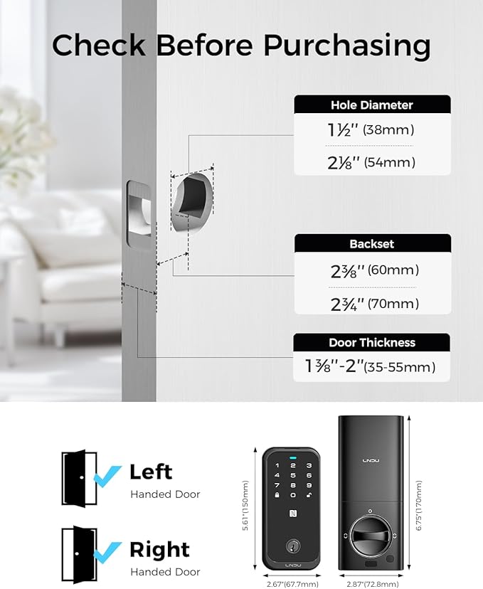 LNDU Fingerprint Smart Lock - Image 9