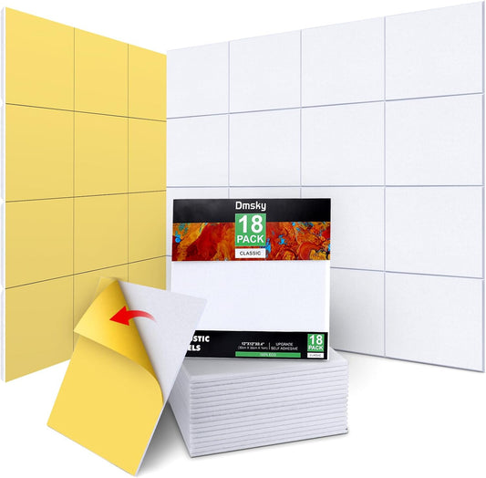 18 Pack Acoustic Panels-12"X12"X 0.4"Soundproof Wall Panels, High-Density Sound