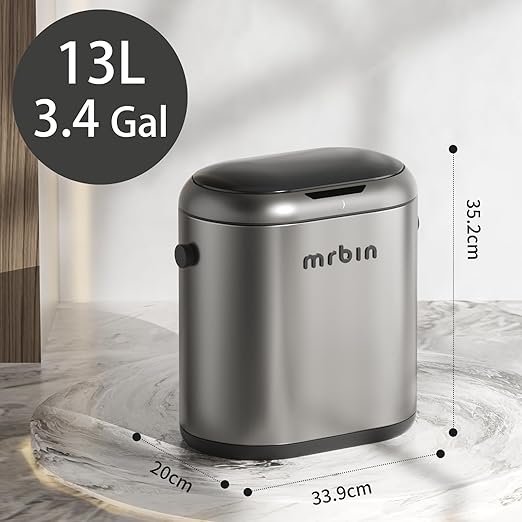 MRBIN Automatic Adsorption Metal Trash Can - Image 7