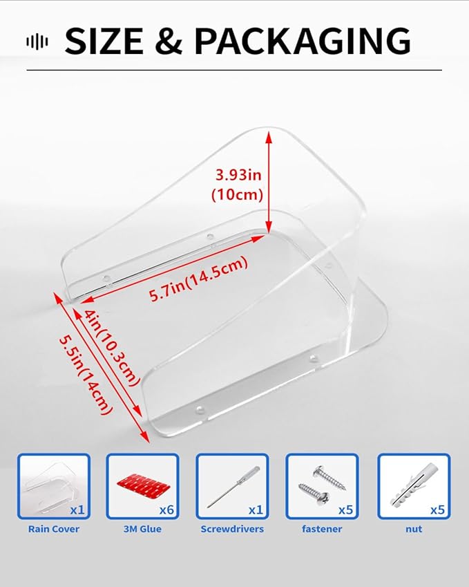 Doorbell Rain Cover Weatherproof Compatible - Image 6