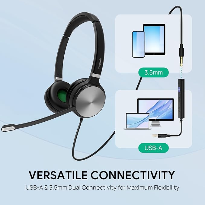 Yealink UH36 Professional USB Headset Wired Headphones - Image 3