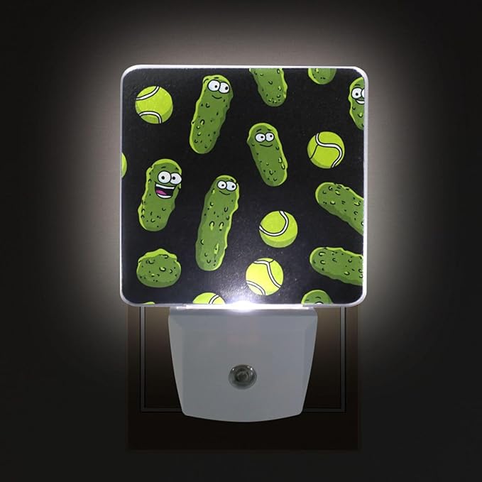 Pigsaly Led Night Light Cartoon Pickle Ball Night Light Plug in Wall Lamp Smart - Image 4