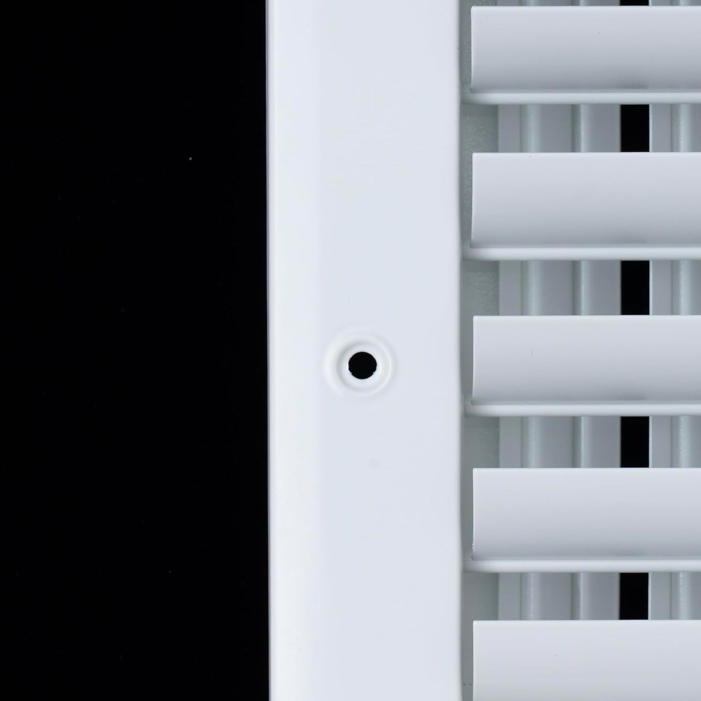 Fits 8x4 Duct Opening Aluminum 1-Way Adjustable Air Supply Grille by Handua | Curved Blade Register Vent Cover for Sidewall & Ceiling | White | Outer Size: 9.75" X 5.75"