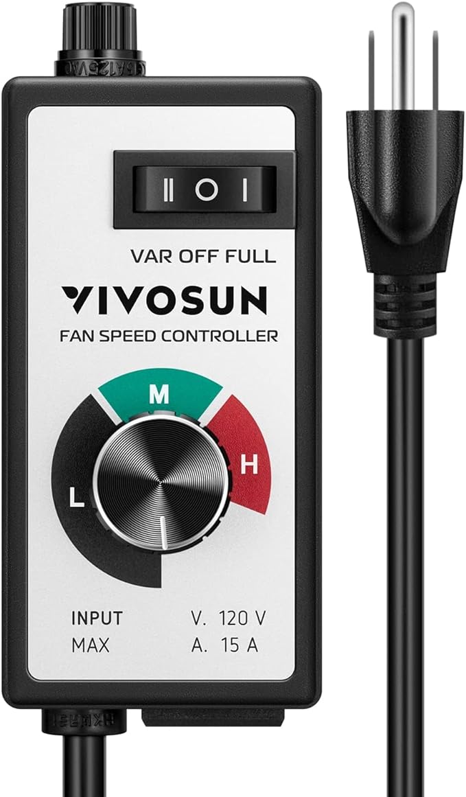 VIVOSUN Variable Fan Speed Controller, Speed Adjuster by VIVOSUN