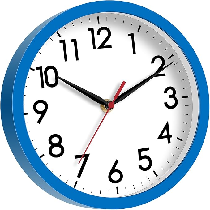 AKCISOT Wall Clock 8 Inch Silent Non-Ticking Modern Clocks Battery Operated - Image 8