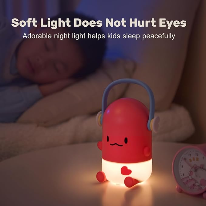 ICARER FAMILY Night Light for Kids, Rechargeable LED Night Lamp for Children‘s - Image 4