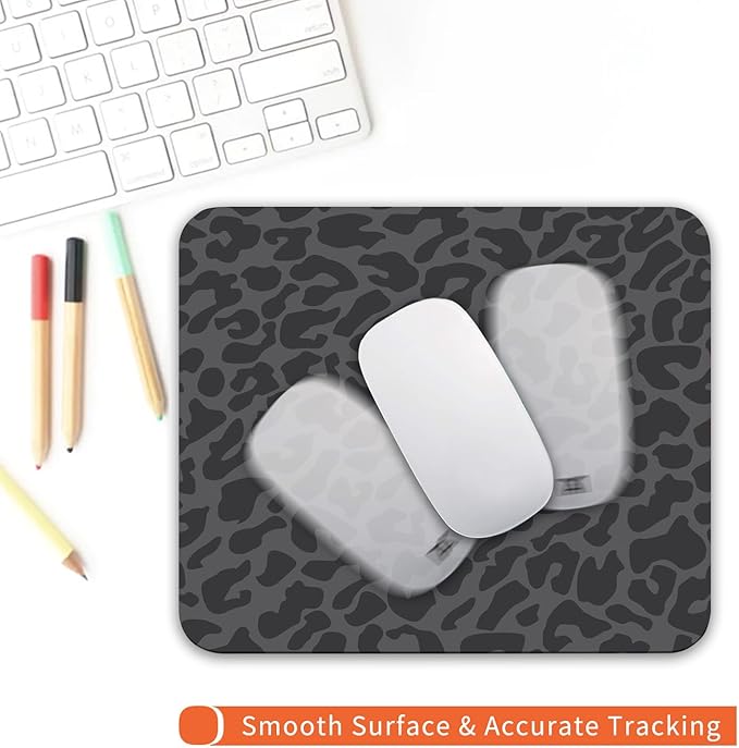 Armanza Square Mouse Pad Black Leopard, Personalized Premium-Textured Custom - Image 4