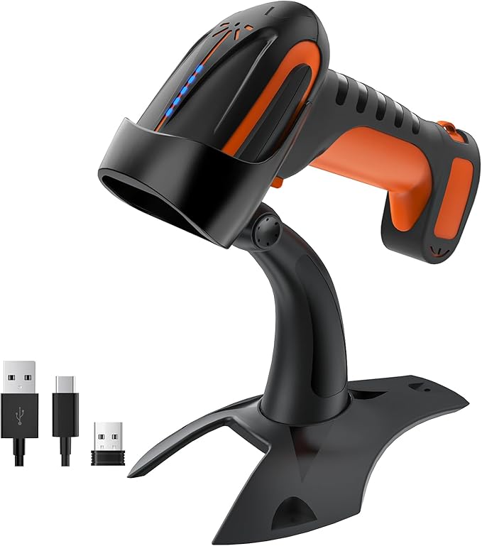 Tera Barcode Scanner Wireless 2D QR: Pro Version All New Battery Level by Tera