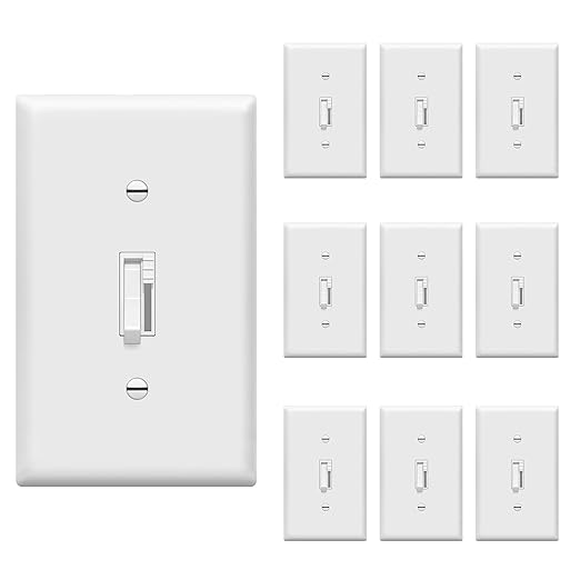 TG Toggle Dimmer Switch for LED, Incandescent Bulbs, Single-Pole or 3-Way by TG