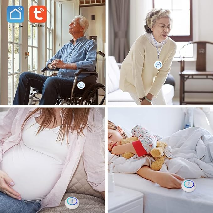 SINGCALL Tuya WiFi Intelligent Healthcare SOS Wireless Caregiver Alert Call - Image 3