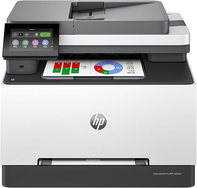 HP Color LaserJet Pro MFP 3301sdw Wireless All-in-One Color Laser Printer by HP