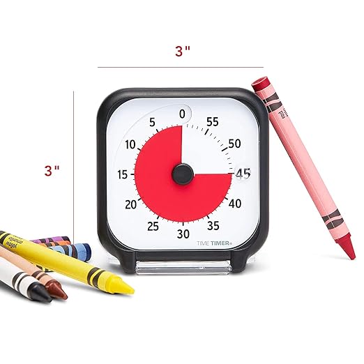Time Timer 3 inch Visual Timer — 60 Minute Kids Desk Countdown Clock - Image 4