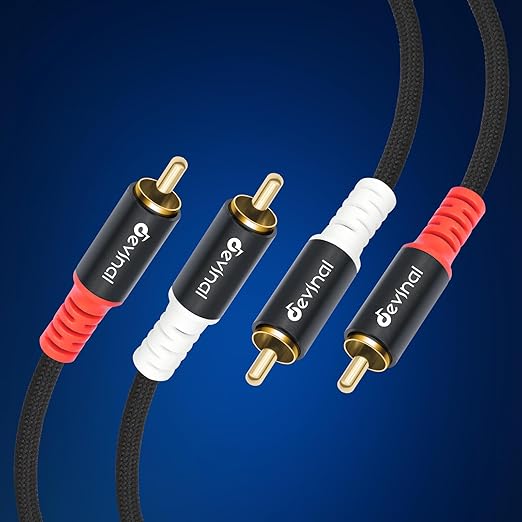 Devinal 16FT RCA Cables, 2RCA to 3RCA Audio Cable, Male Stereo RCA Cord - Image 9