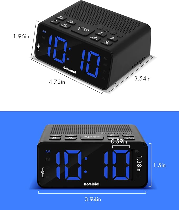 Homicial Digital Alarm Clock Radio - Image 7