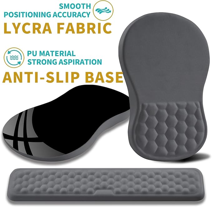Hokafenle 2 in 1 Ergonomic Mouse Pad Wrist Support & Wrist Rest - Image 6
