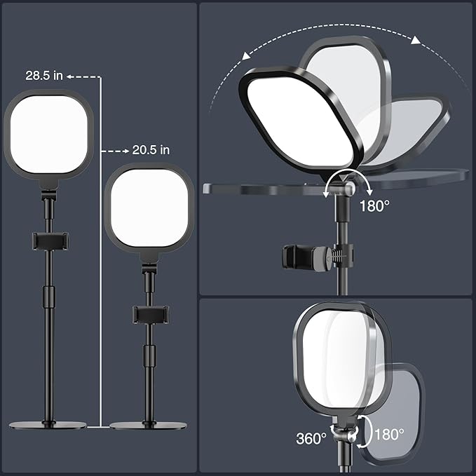 Zoom Lighting for Computer, Adjustable Desk Lighting for Video Calls, 30 Light - Image 4