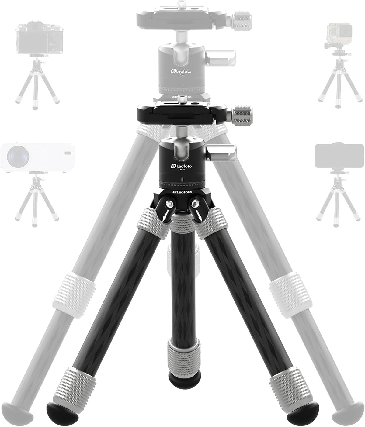 LEOFOTO Carbon Fiber Mini Table Tripod