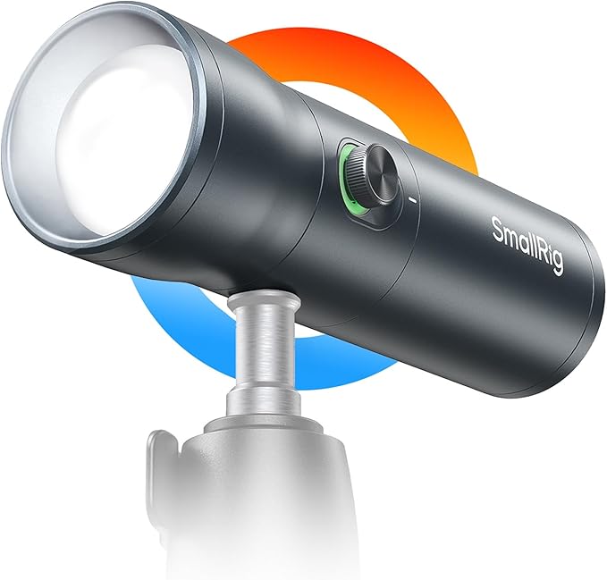 SMALLRIG RGB LED Photography Flashlight, 7500mAh Aluminum Alloy Patterned by SmallRig