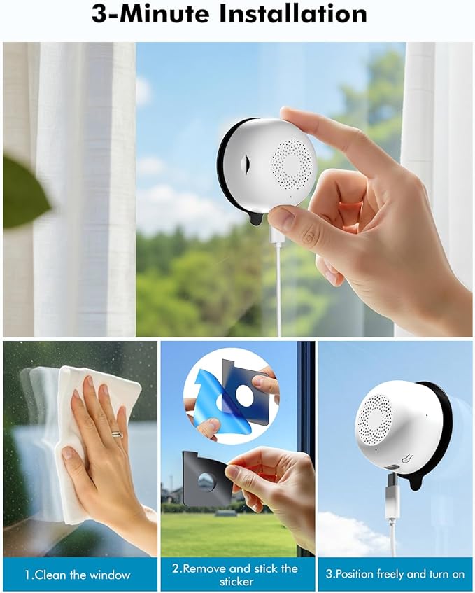 3MP 2K Window Security Camera, 5G & 2.4GHz WiFi Indoor Camera - Image 3