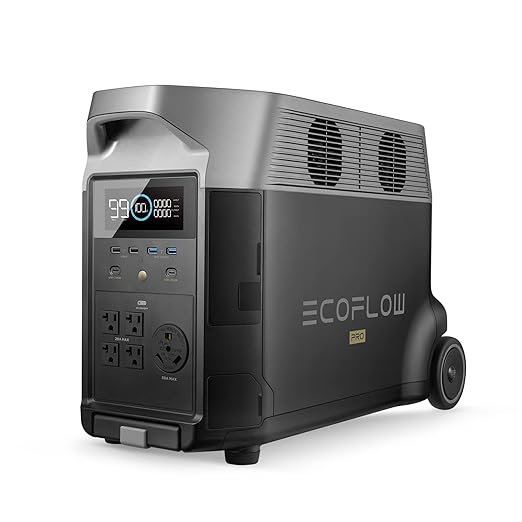 EF ECOFLOW Portable Power Station 3600Wh DELTA Pro, 120V AC Outlets x 5 by EFECOFLOW