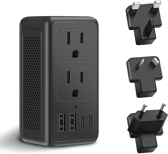 Upgraded 2000W 220V to 110V Voltage Converter US to Europe Travel Adapter by IPLUSO