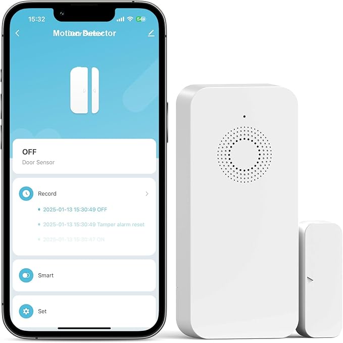 Clouree Security Window and Door Alarm Sensor, Wireless Sensor Door Window by CloureeDirect