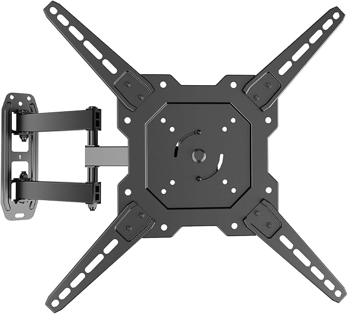 Full Motion TV Wall Mount for 23-55'' Flat & Curved TVs and Screen, Rotation by HChookclasp
