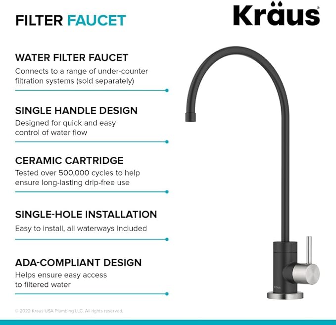 KRAUS® Purita™ Single Handle Drinking Water Filter Faucet - Image 9