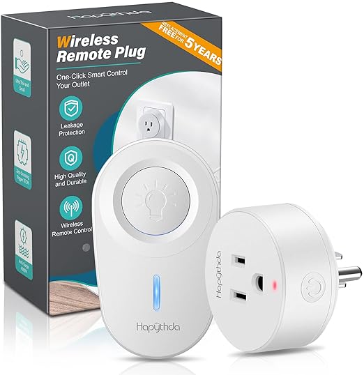 HAPYTHDA Remote Control Outlet, Remote Light Switch by HAPYTHDA