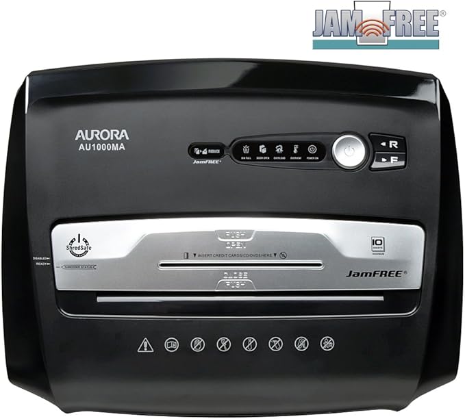 Aurora High Security JamFree AU1000MA 10-Sheet Micro-Cut Paper/CD/Credit Card - Image 3