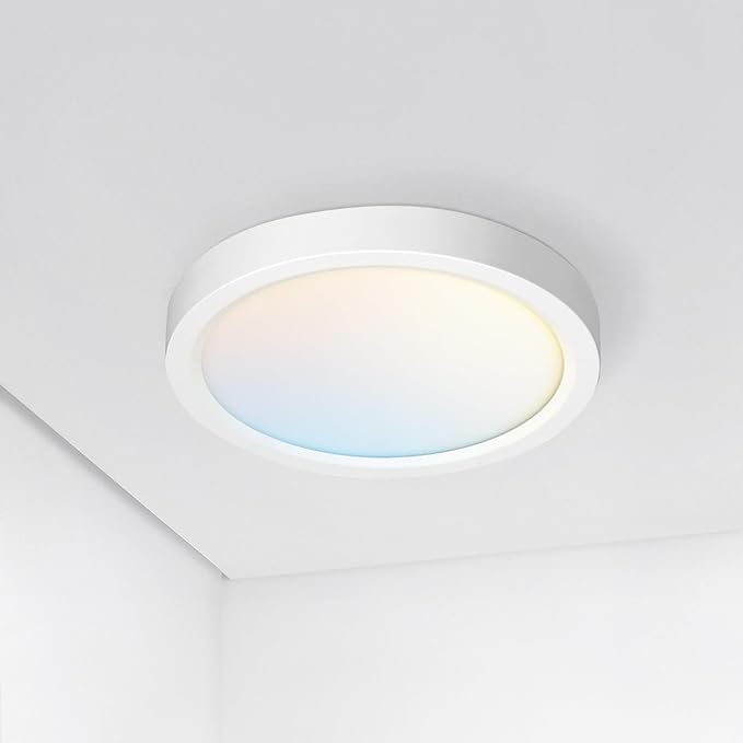 ASD LED 5" Round Flush Mount Ceiling Light Fixture, Low Profile Surface by ASDLightingCorporation