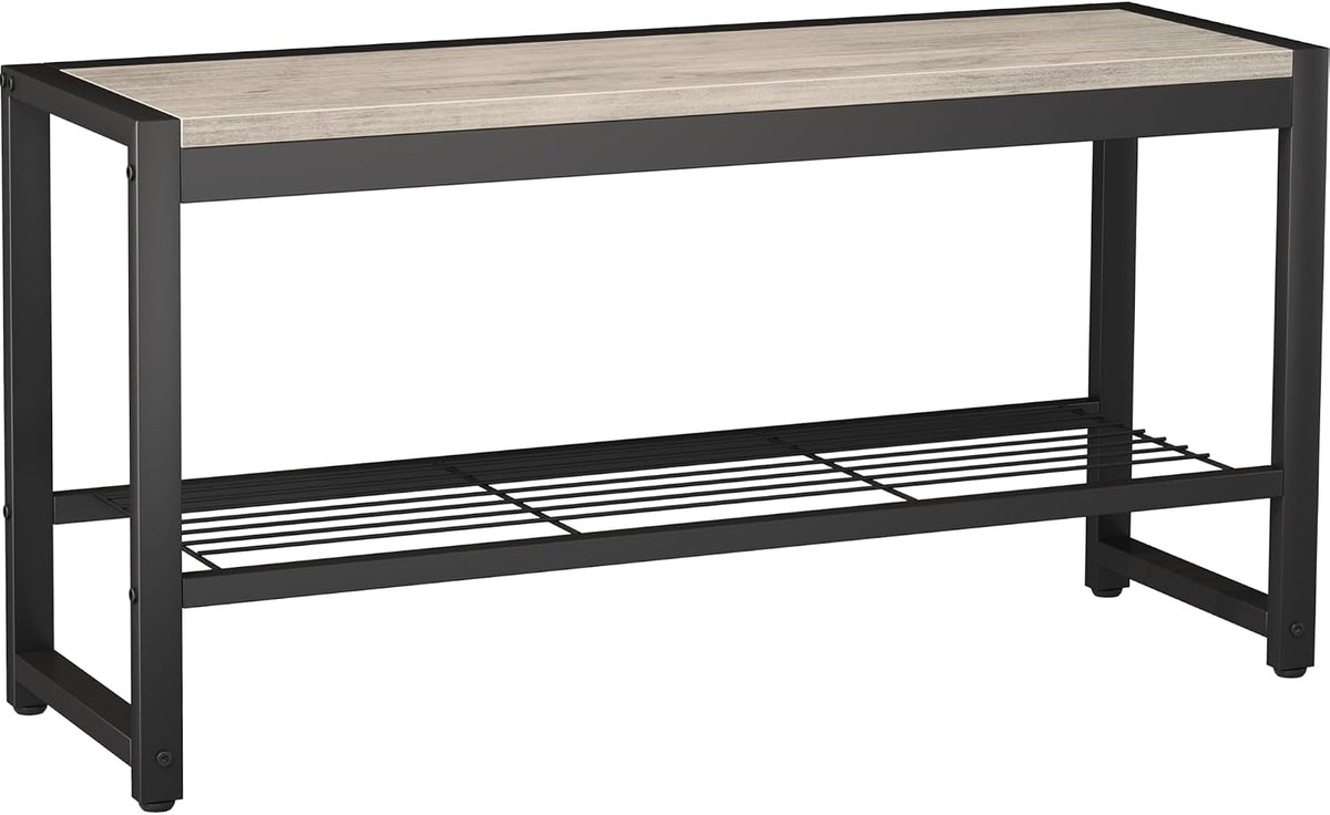 homefort 2 tiers shoe bench, retro industrial shoe, main product view