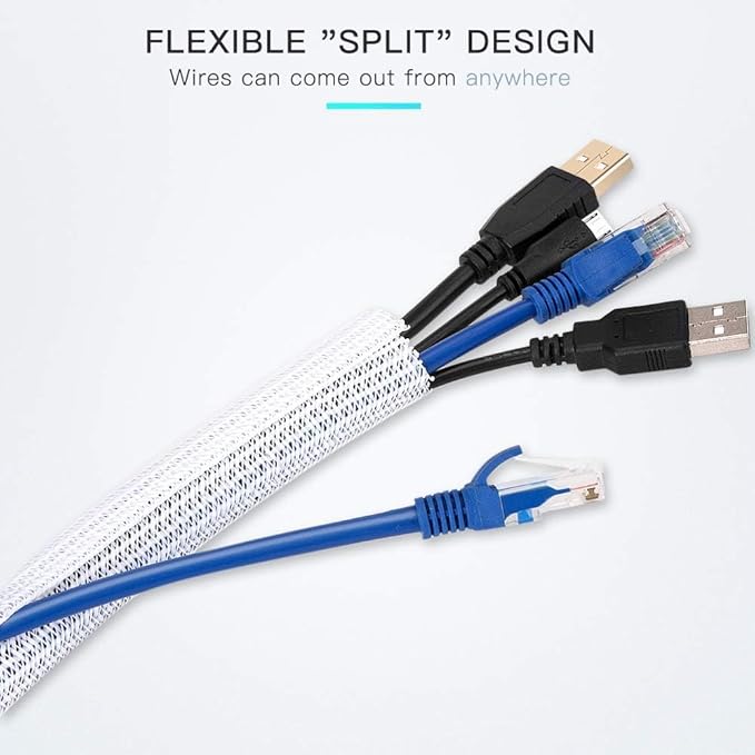 AGPTEK Cable Sleeve Cover, 6.6ft - Image 7
