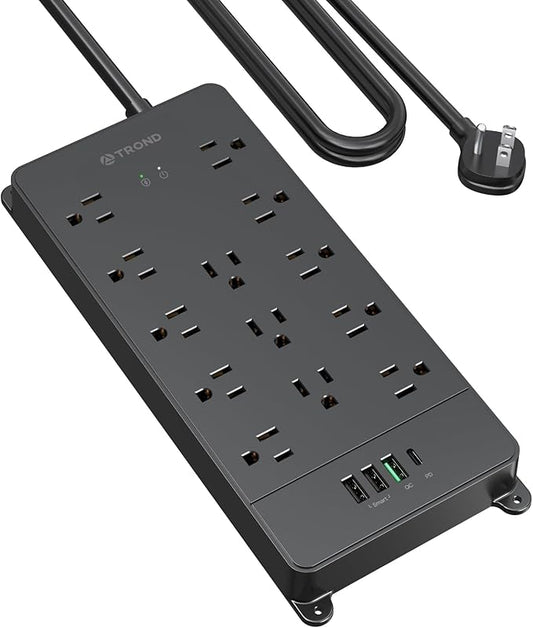 TROND Surge Protector Power Strip, 5ft Heavy Duty Extension Cord by TRONDOfficial