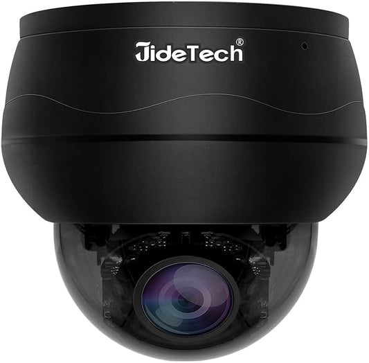 JideTech 10X Hybrid Zoom 4K 8MP Outdoor PTZ IP PoE Dome Camera Indoor, Auto by JideTech